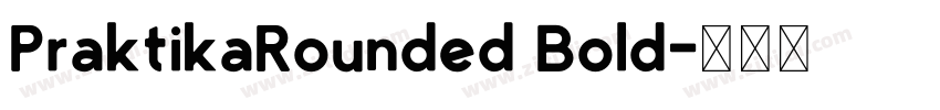 PraktikaRounded Bold字体转换